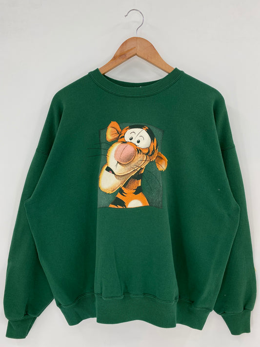 00' DISNEY TIGGER Size XL Vintage Sweat-shirt / K3037
