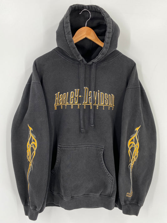 2004' HARLEY DAVIDSON  Size L Vintage Hoodie Sweat-Shirt / k1256