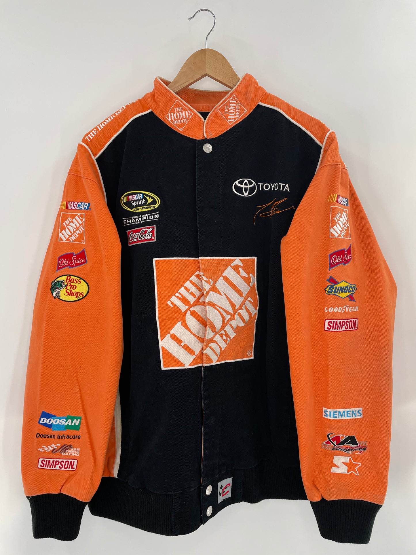 Vintage NASCAR x THE HOME DEPOT Size XL Racing Jacket / k2372