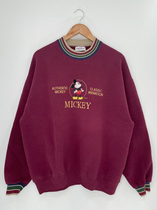 90’s DISNEY MICKEY Made in USA Size XL Vintage Sweat-shirt / K98