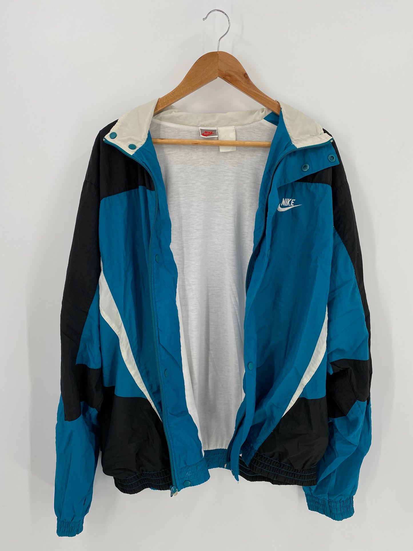 90’s NIKE SILVER TAG Approx. Size XL Vintage Nylon Jacket / K637
