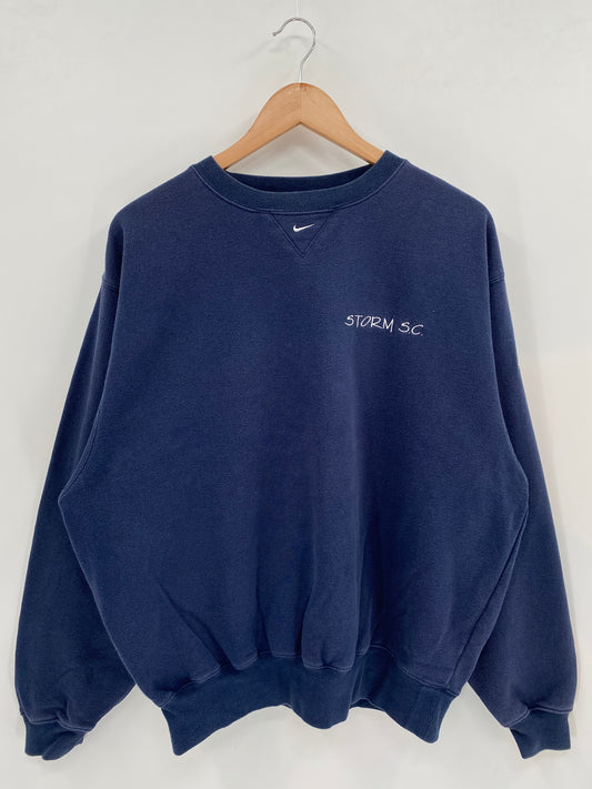90's NIKE Center Swoosh STROM S.C. Size M Vintage Sweat-Shirts / K2629