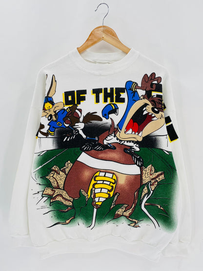 90's WARNER BROS. LOONEY TUNES Made in USA Size XL Vintage Sweat-shirt / K7164