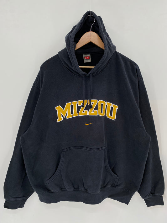 00' NIKE MIZZOU Size XL Vintage Hoodie Sweat-shirt / K2446