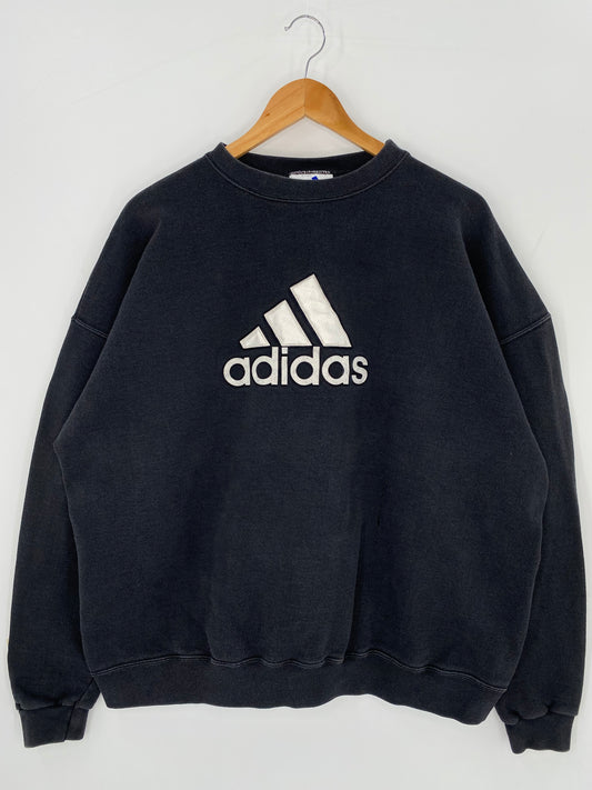 90's ADIDAS  SizeXL Made in USA Vintage Sweat-Shirt / 9376