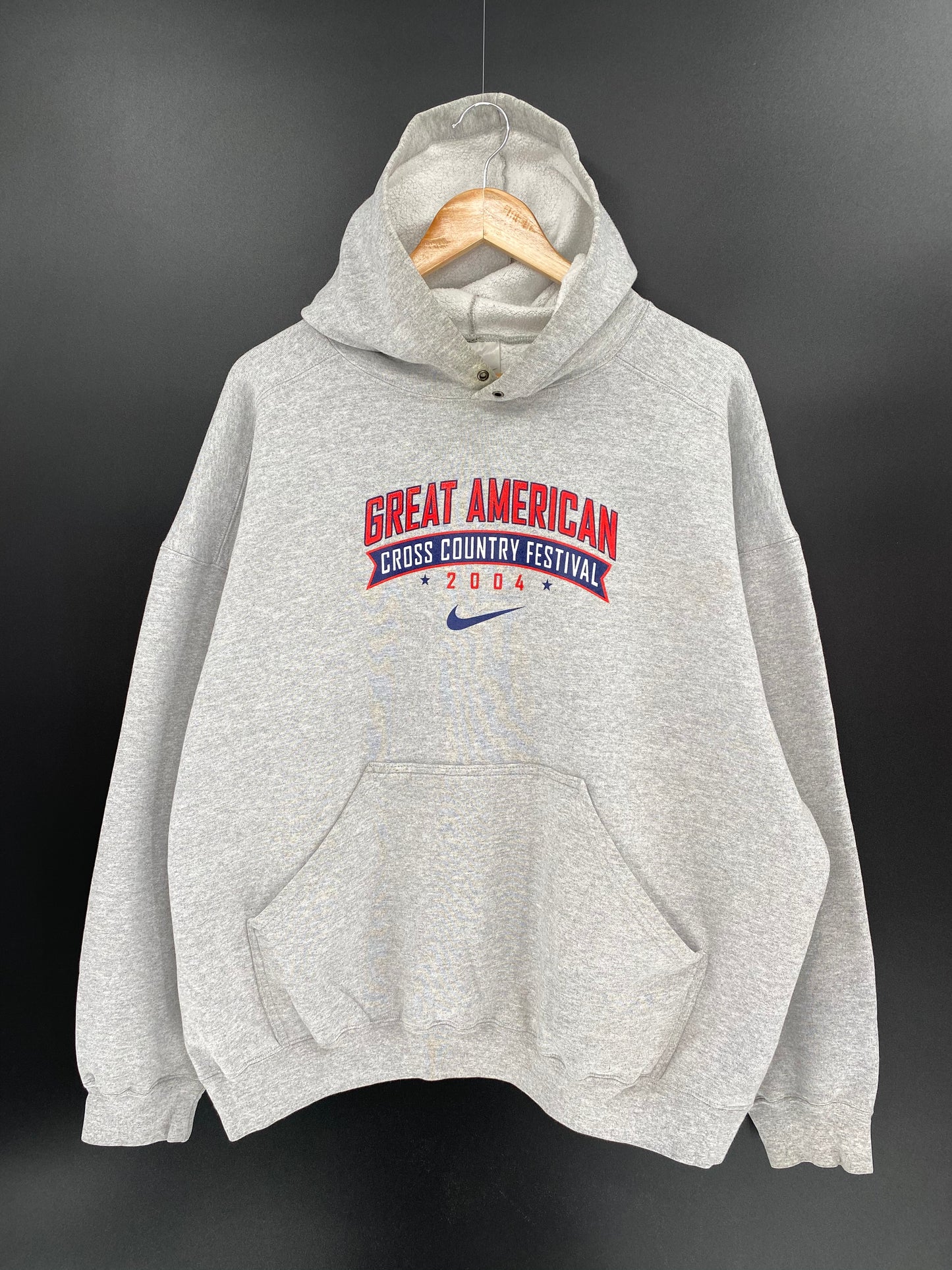 2004 NIKE GREAT AMERICAN CROSS COUNTRY FESTIVAL Size XL Vintage Hoodie Sweat-shirt / 7952