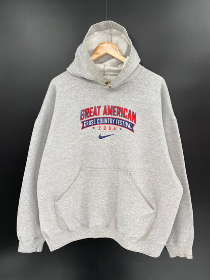 2004 NIKE GREAT AMERICAN CROSS COUNTRY FESTIVAL Size XL Vintage Hoodie Sweat-shirt / 7952