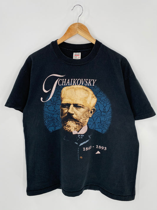 90's TCHAIKOVSKY Made in USA Size XL Vintage T-Shirt  / 6504