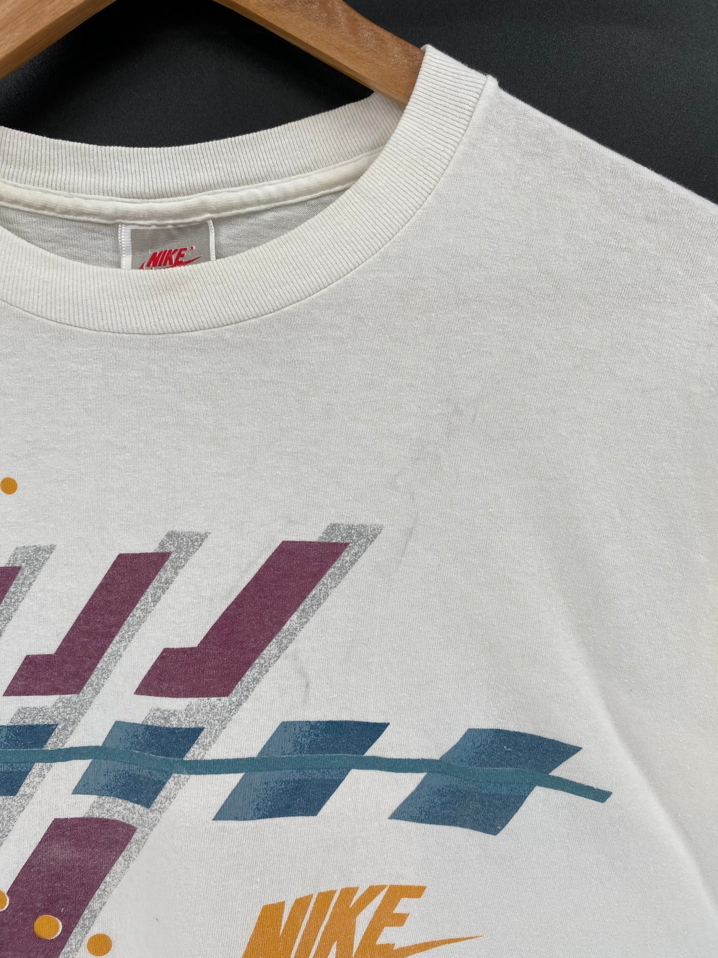 90's Silver tag NIKE Made in USA Size M Vintage T-Shirt / k1313