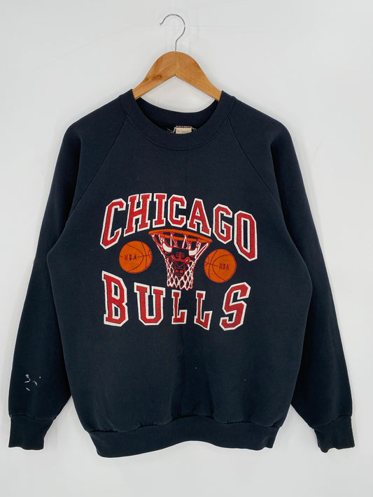 90’s CHICAGO BULLS Made in USA Size XL Vintage NBA Sweat-Shirt / 9432