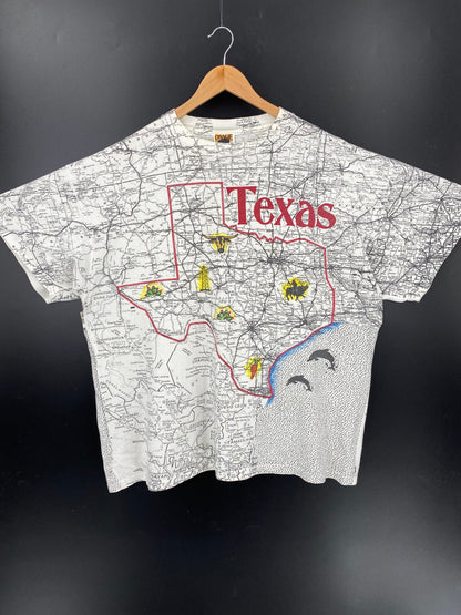 90’s TEXAS Made in USA Size XL Vintage T-Shirt  / A5363