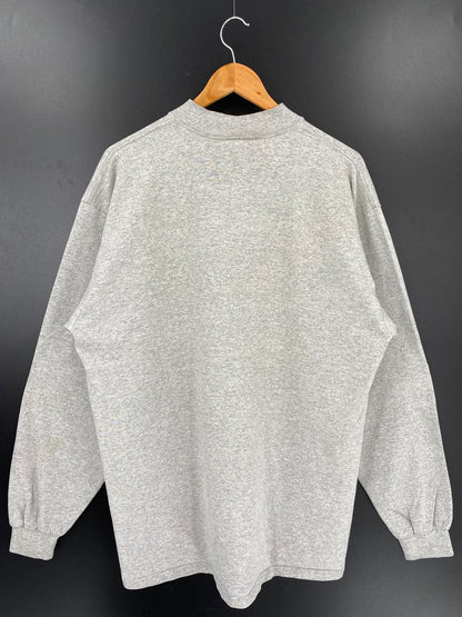 90's NIKE SWOOSH Made in USA Size XL Vintage Long-Sleeve T-shirt / K2274