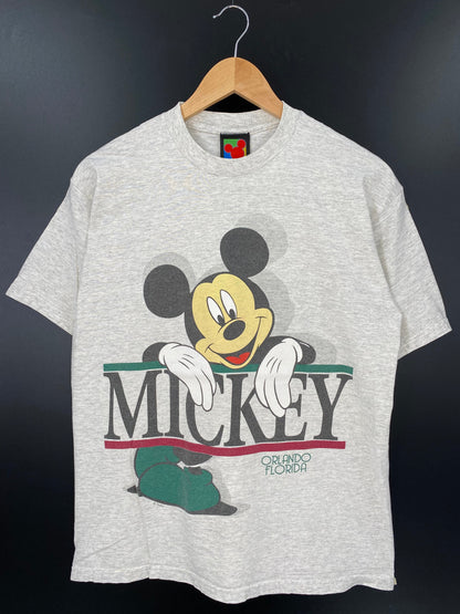 90’s DISNEY MICKEY MOUSE Size M Vintage T-Shirt / A9723