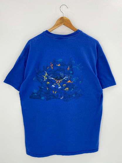 90’s DISNEY CASTAWAY CAY Size XL Vintage T-Shirt / 8016