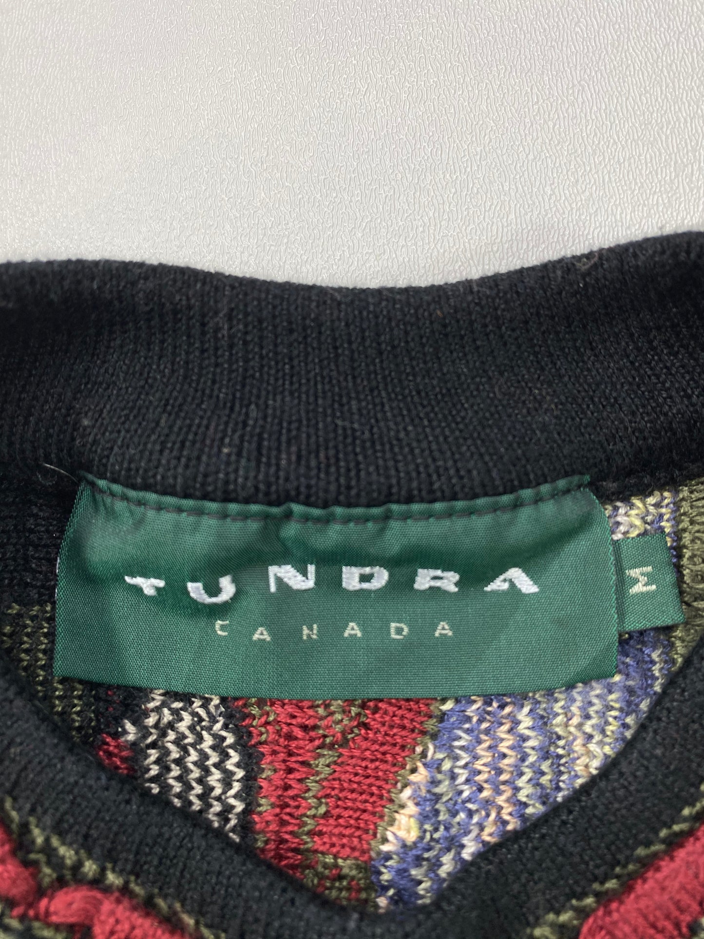 Vintage 3D Coogi-Style Size M Knit Sweater / 6317