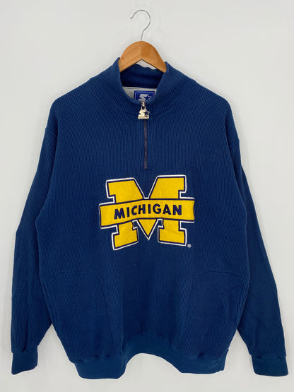 90's STARTER MICHIGAN Size L Vintage College Sweat shirt / A2054
