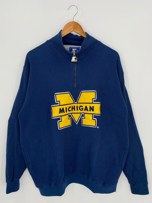 90's STARTER MICHIGAN Size L Vintage College Sweat shirt / A2054