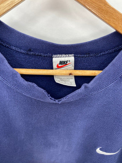 90’s NIKE Mini Swoosh Made in USA Size M Vintage Sweat-shirt  / 7482