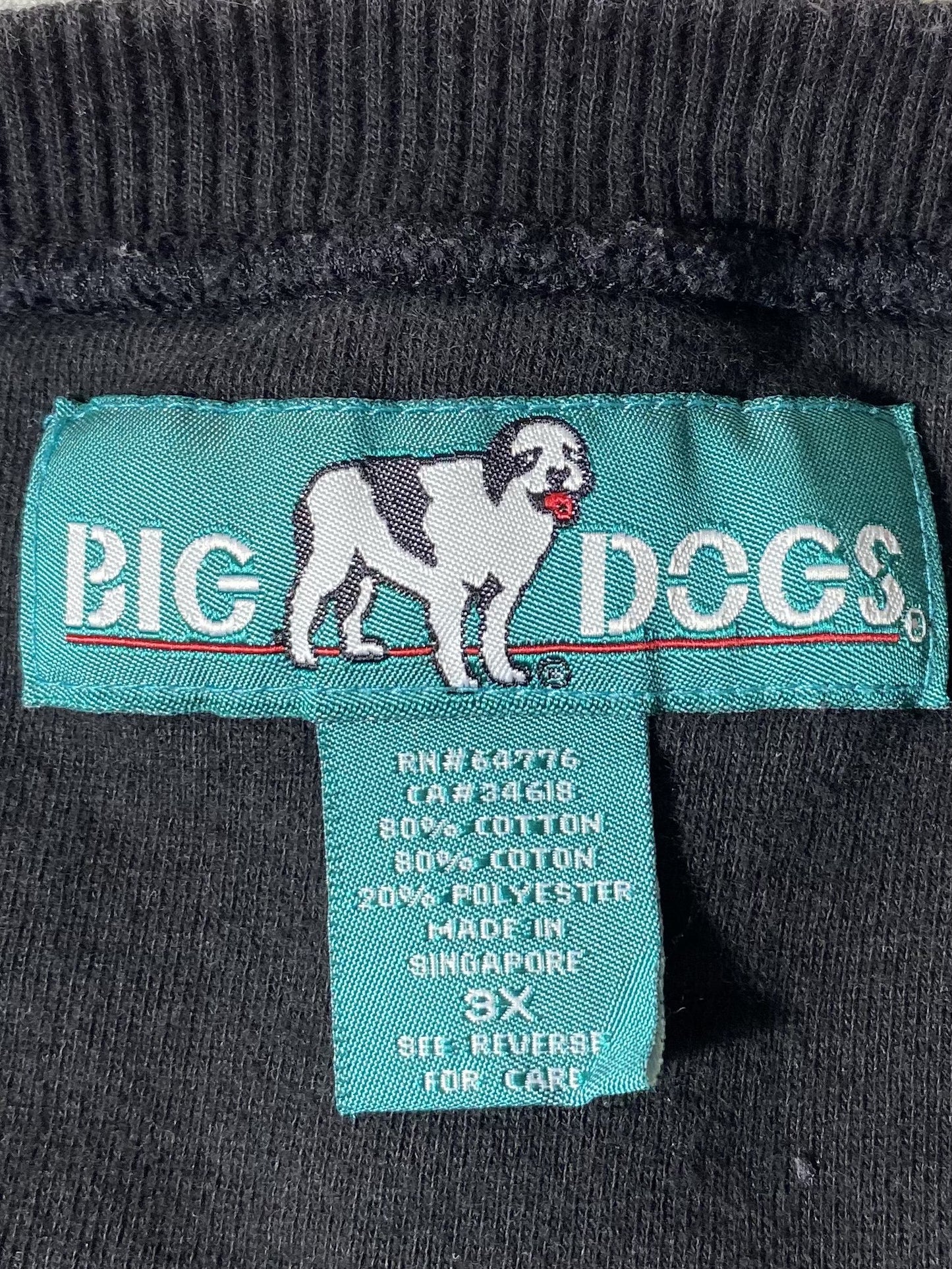 Vintage BIG DOGS Size XXXL Sweat-Shirt / K6098