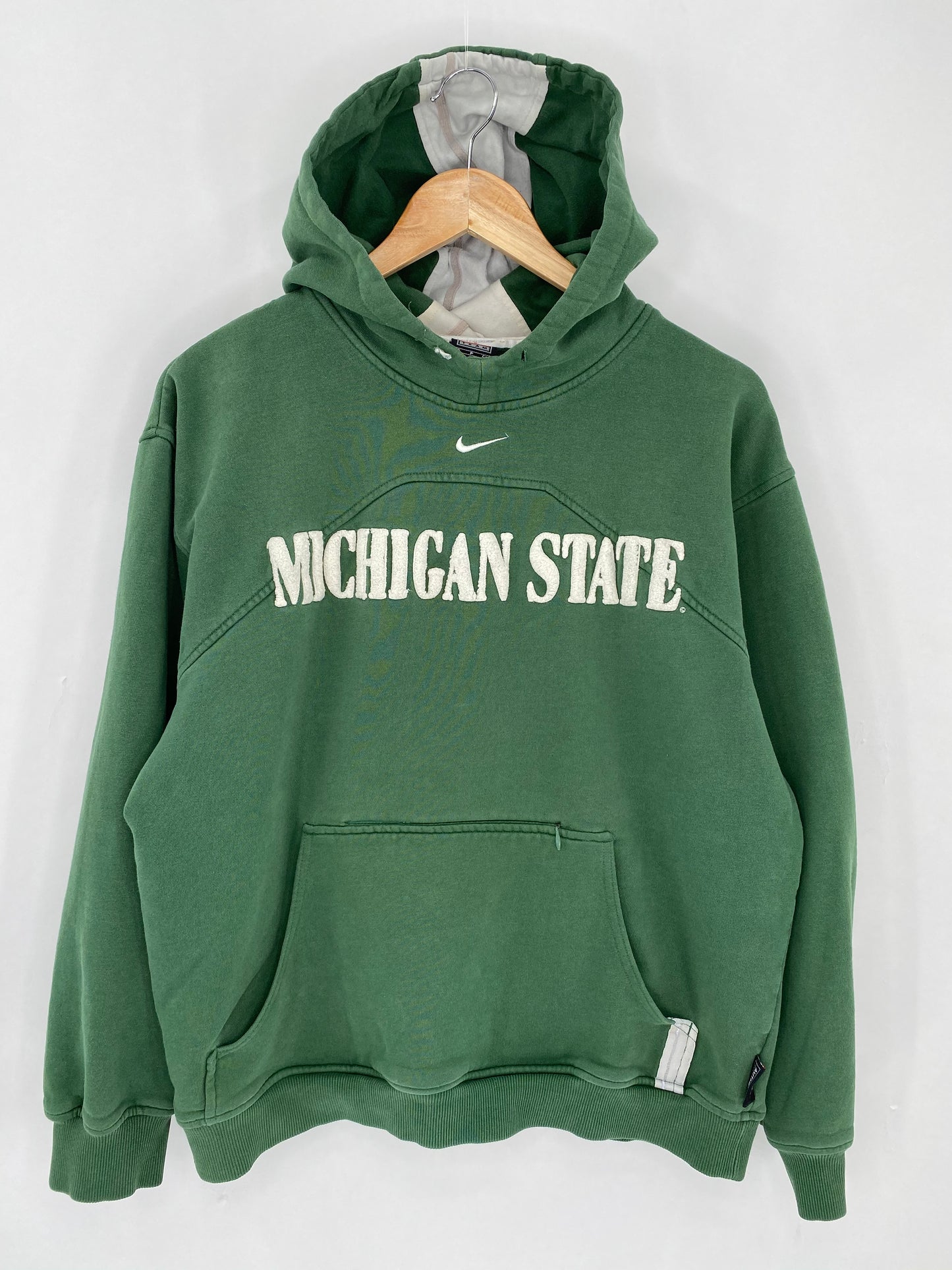 90's NIKE MICHIGAN STATE Size S Vintage Hoodie Sweat-shirt / 6341