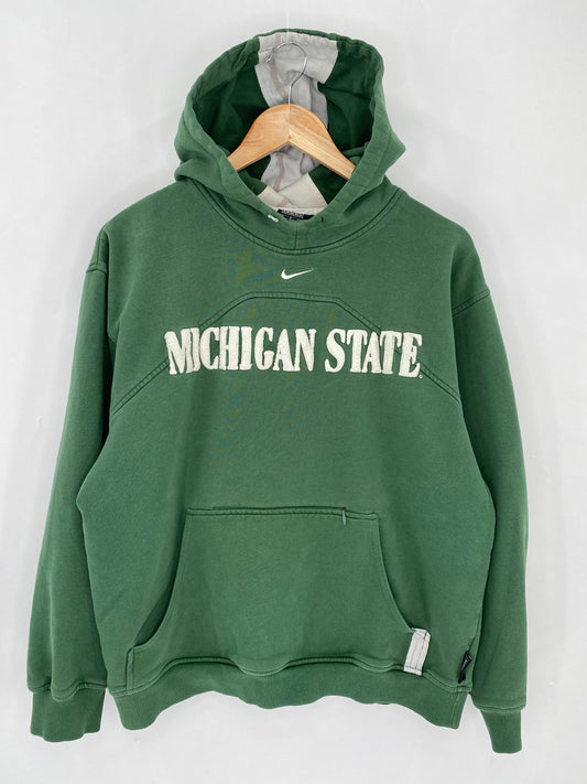 90's NIKE MICHIGAN STATE Size S Vintage Hoodie Sweat-shirt / 6341