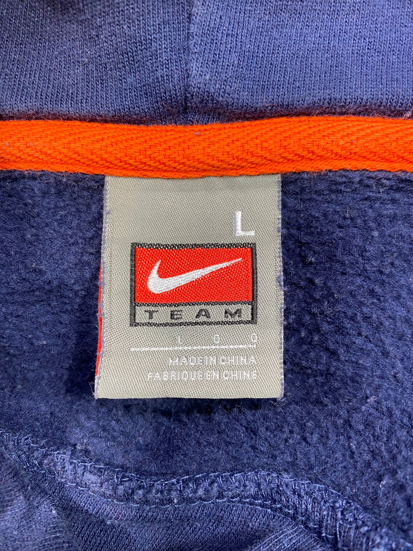 00’ NIKE VIRGINIA Size L Vintage Hoodie Sweat-Shirt / 5406
