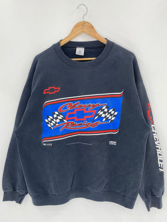 90’s NASCAR Chevrolet Made in USA Size XL Vintage Sweat-Shirt / 5679