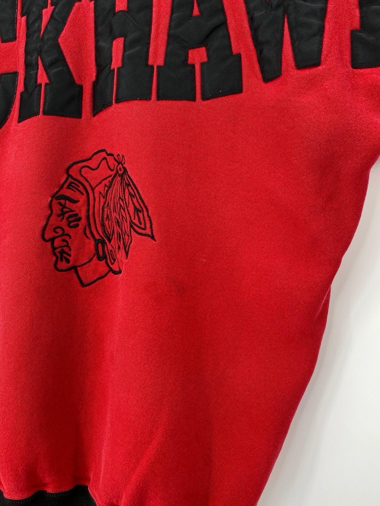 90's BLACKHAWKS Made in USA Size L Vintage NHL Sweat-Shirt / K8547