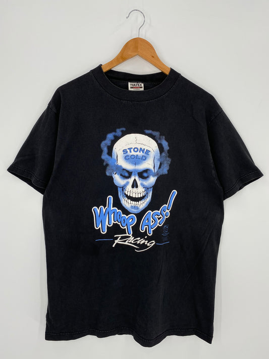 1997 STONE COLD Size L Vintage WWF T-Shirt / K976