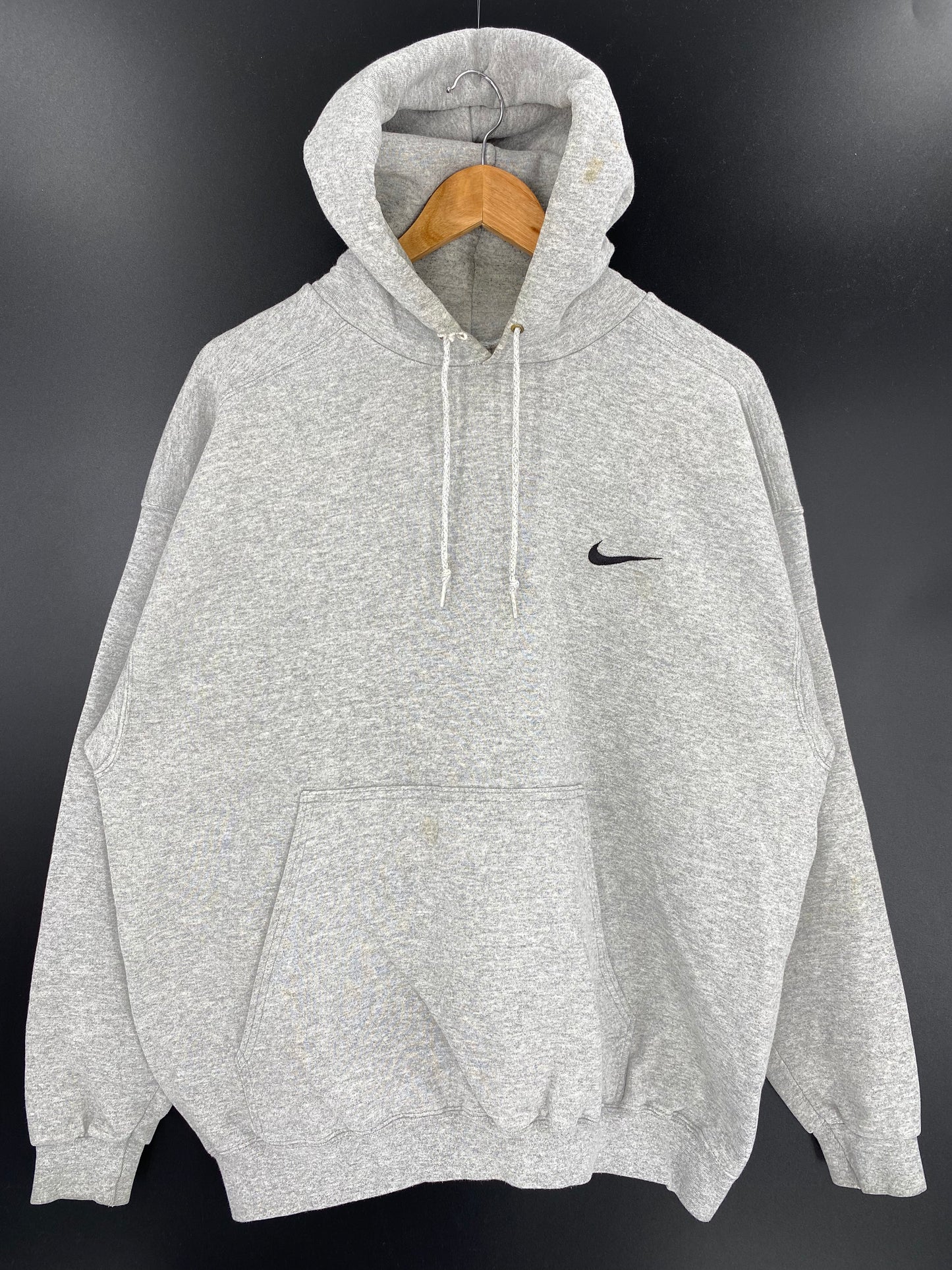 90’s NIKE MINI SWOOSH Made in USA Size L Vintage Hoodie Sweat-shirt / 9589