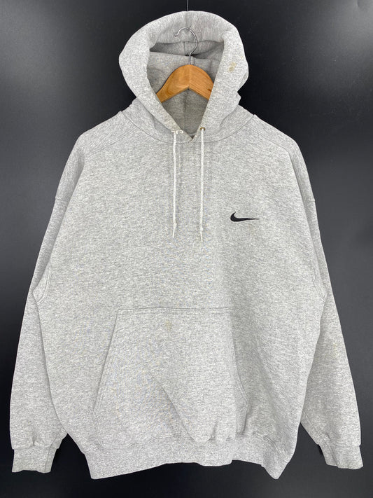 90’s NIKE MINI SWOOSH Made in USA Size L Vintage Hoodie Sweat-shirt / 9589