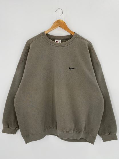90’s NIKE Mini Swoosh Made in USA Size XXL Vintage Sweat-shirt / 7993