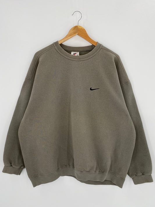 90’s NIKE Mini Swoosh Made in USA Size XXL Vintage Sweat-shirt / 7993