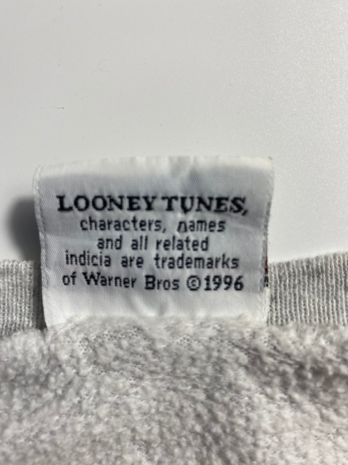 1996 LOONEY TUNES TWEETY Size No Tag(Approx.L) Vintage Sweat-shirt / A6301