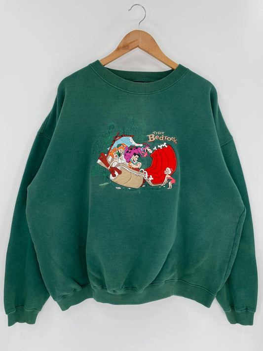 Vintage WARNER BROS BED ROCK Size XL Sweat-shirt / 9627