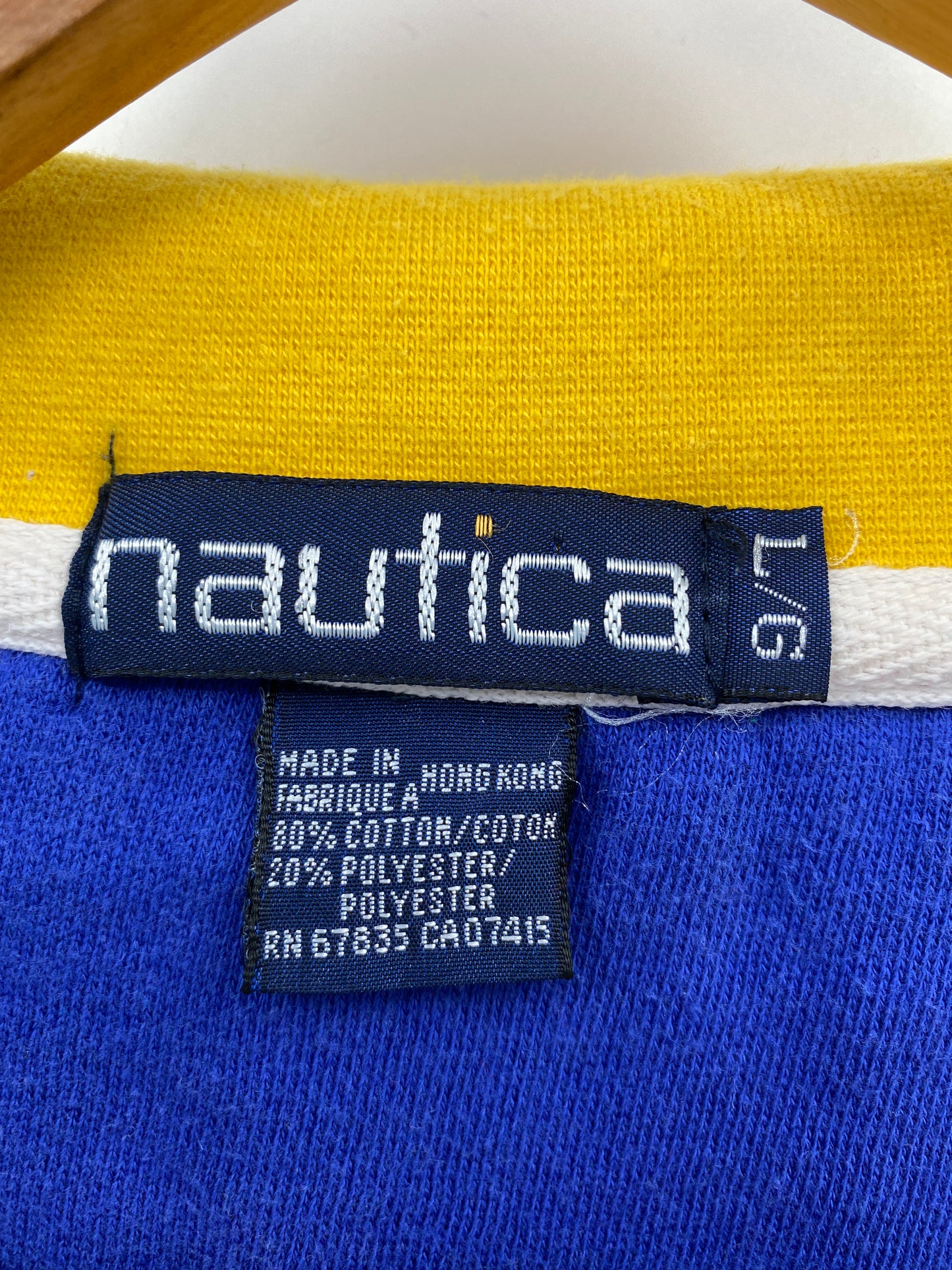 90’s NAUTICA Size L Vintage Half Zip Sweat-Shirt  / K2838