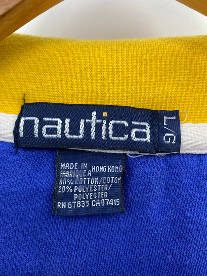 90’s NAUTICA Size L Vintage Half Zip Sweat-Shirt  / K2838