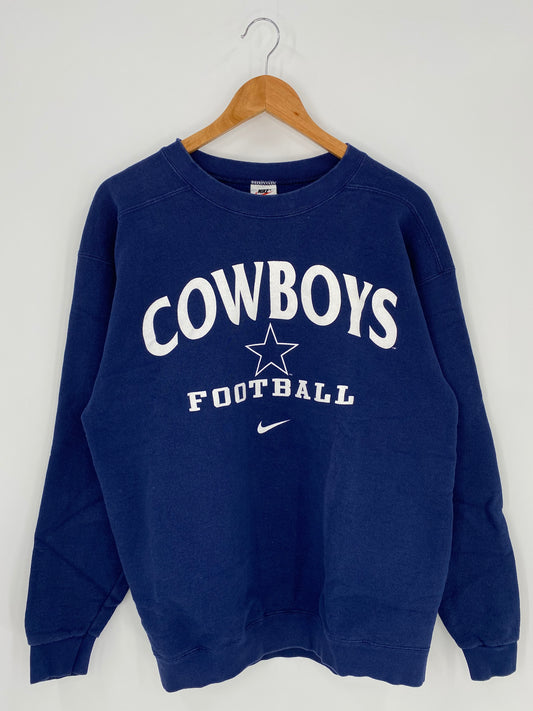 90’s NIKE DALLAS COWBOYS MADE IN USA Size M Vintage NFL Sweat-Shirt / K883