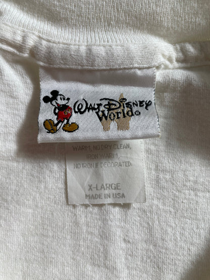 1998 DISNEY MICKEY ANIMAL KINGDOM Made in USA Size XL Vintage T-Shirt / A3624
