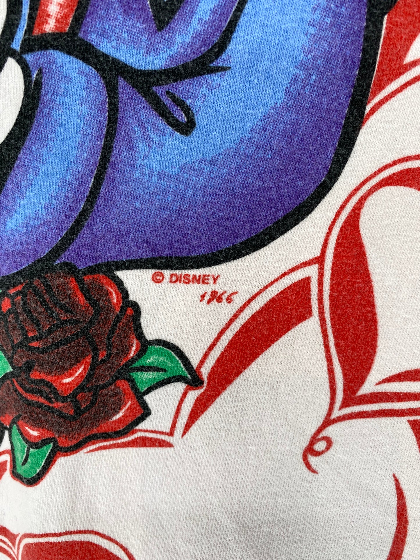 90’s DISNEY MICKEY & MINNIE Made in USA Size Approx.XL Vintage T-shirt / K400