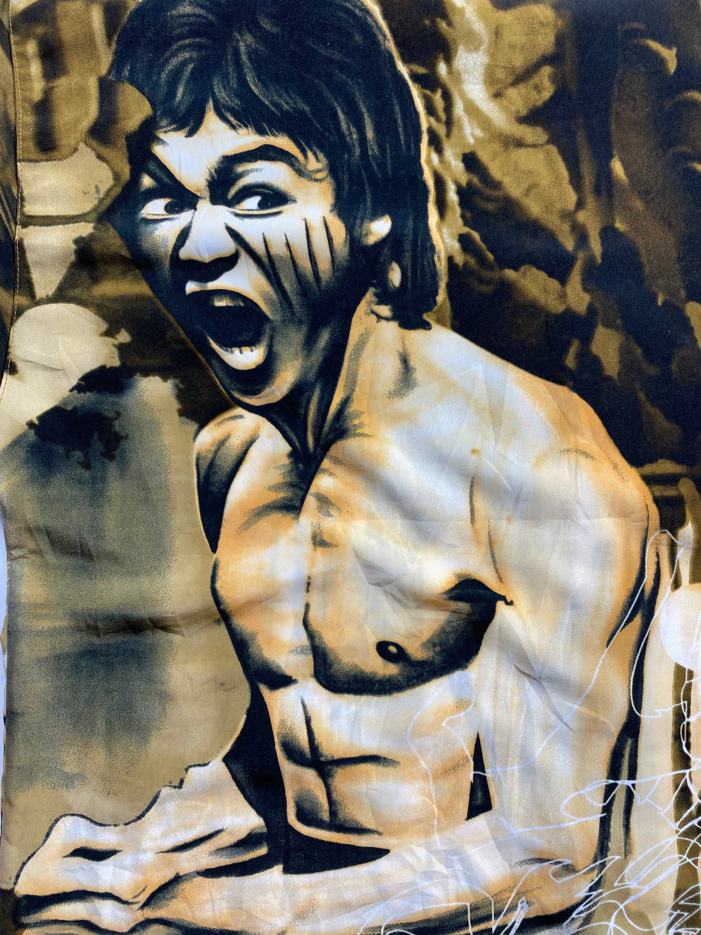 Vintage Bruce Lee Size XXL Button Down Shirt / 7023