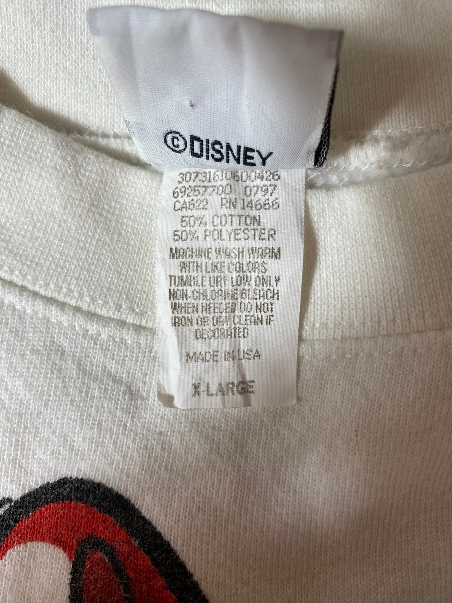 90's DISNEY MINNIE Made in USA Size XL Vintage Sweat-shirt / A5660