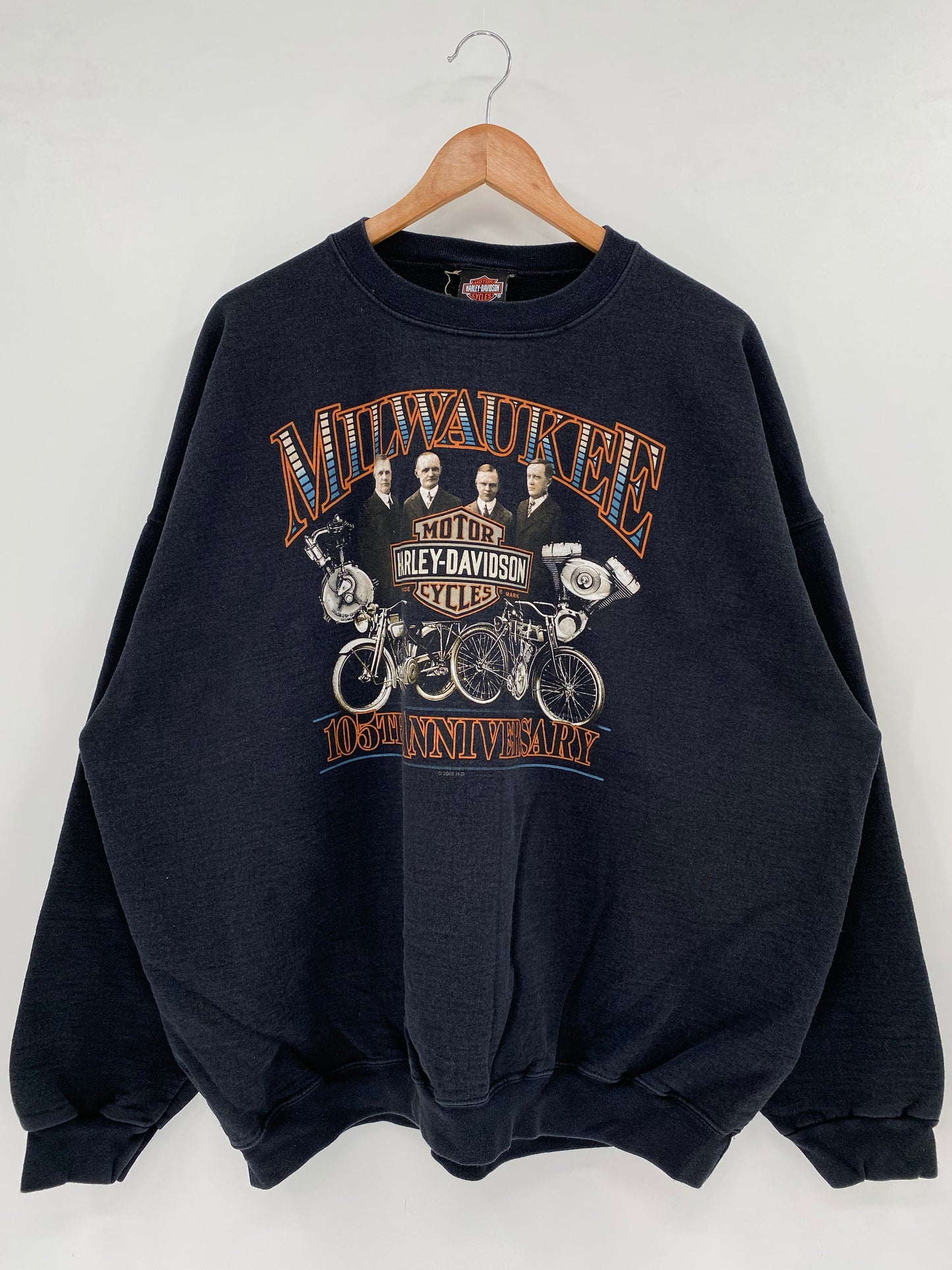 2008 HARLEY DAVIDSON Size XXL Vintage Sweat-shirt / K3529