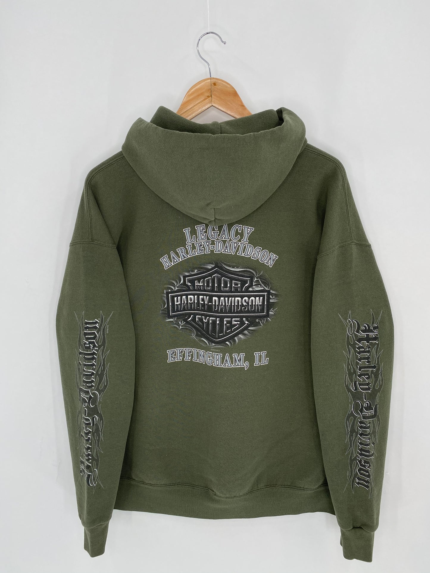 2005 HARLEY DAVIDSON Size XL Vintage Hoodie Sweat-shirt / 7116