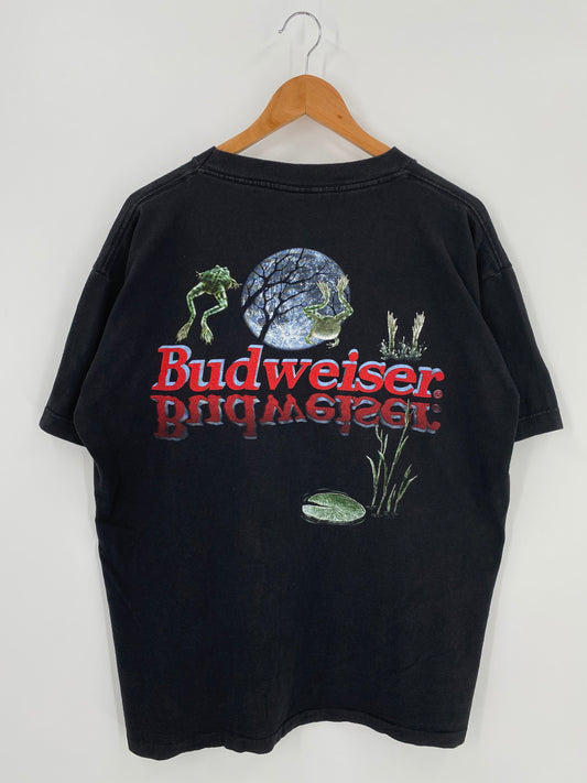 1995 BUDWEISER MADE IN USA Size XL Vintage T- shirt / K709