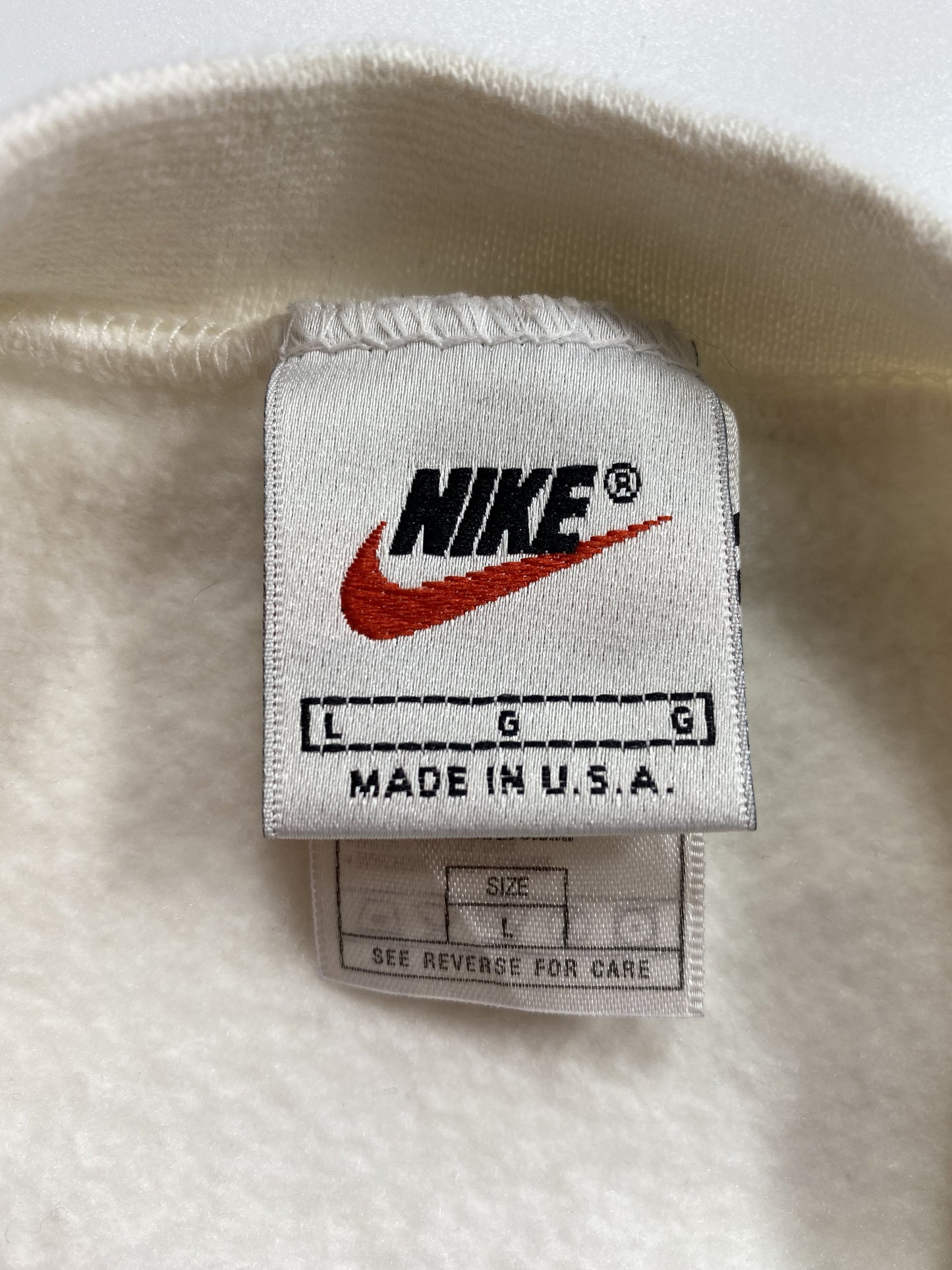 90’s NIKE MINI SWOOSH Made in USA Size L Vintage Sweat-shirt / k5990