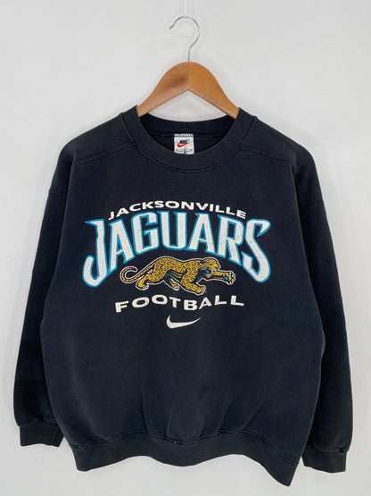 90’s NIKE JAGUARS FOOTBALL Made in USA Size M Vintage NFL Sweat-shirt / 6635