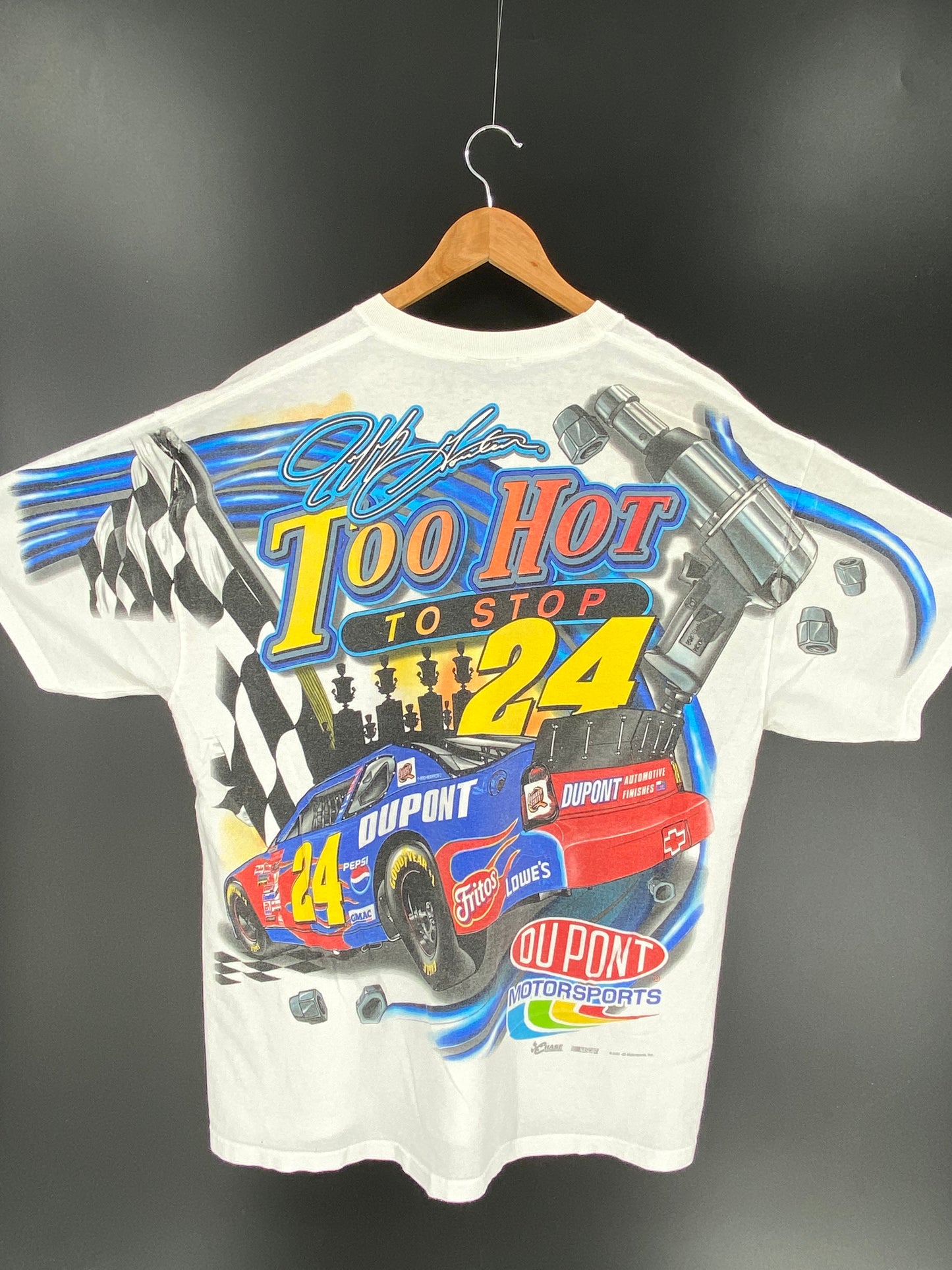 2002 NASCAR Size L Vintage Racing T-shirt / 9302