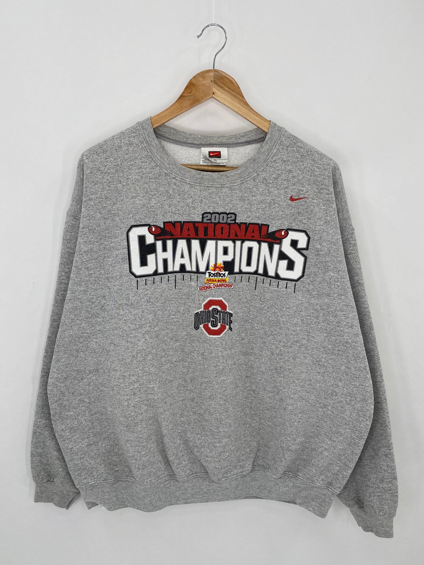 2002 NIKE OHIO STATE National Campions Size XL Vintage Sweat-shirt / 6240