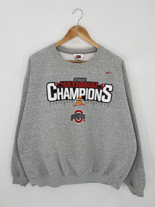 2002 NIKE OHIO STATE National Campions Size XL Vintage Sweat-shirt / 6240